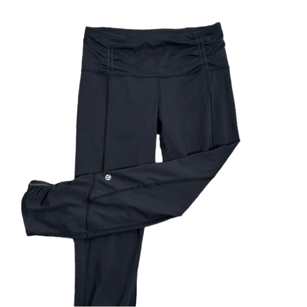 Lululemon black leggings ankle zip size 6